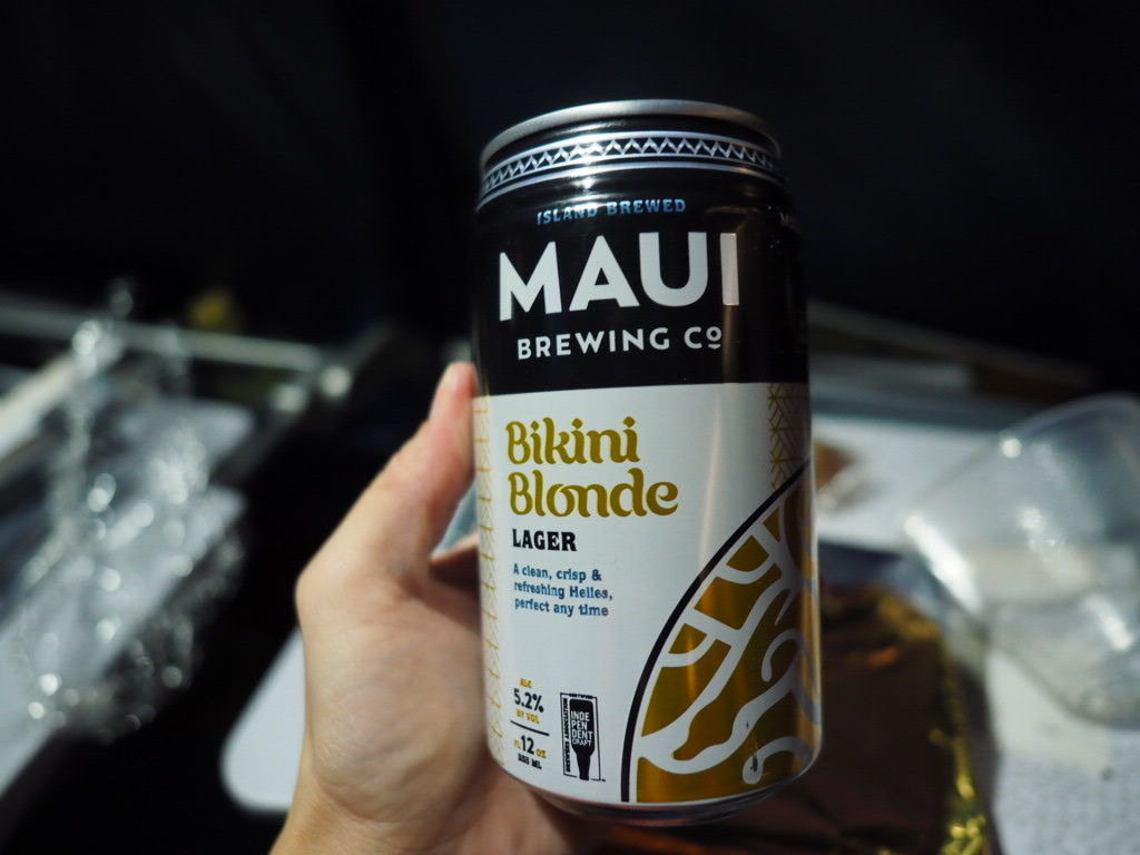 ハワイアン航空の国際線で飲めるマウイビール